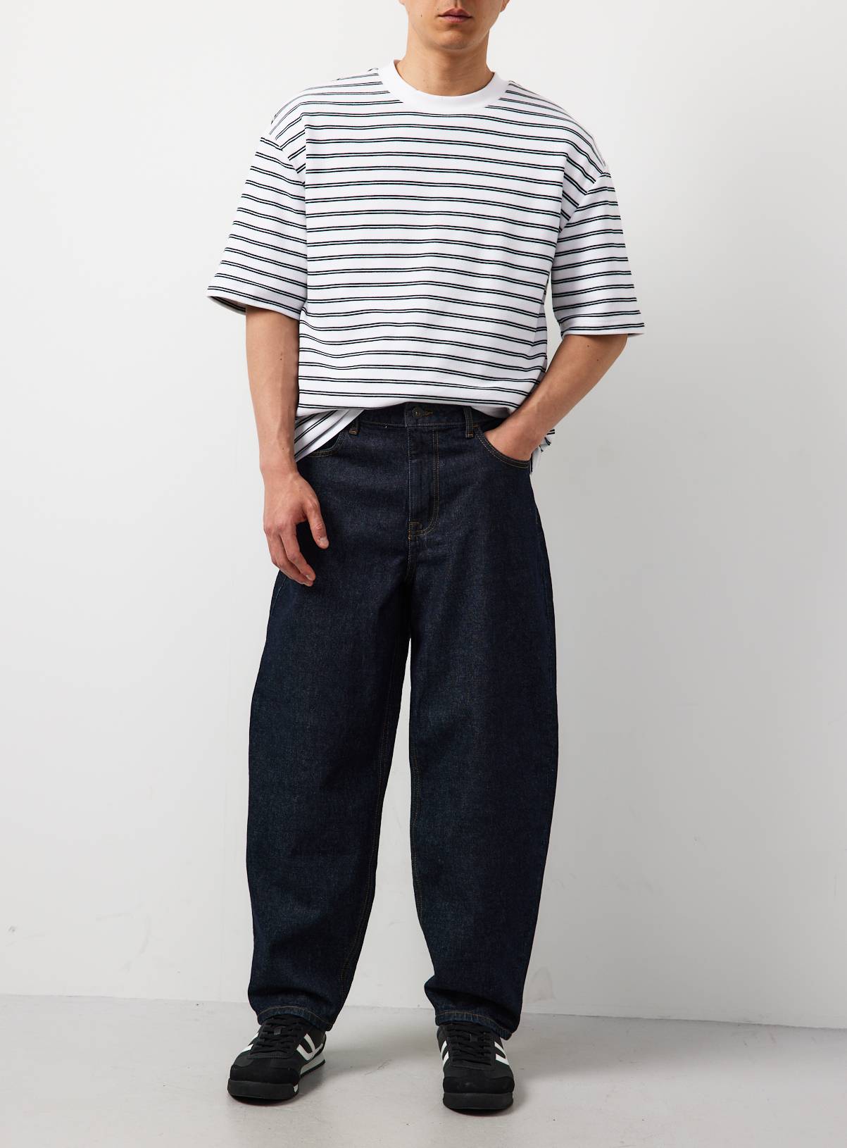 Dark Denim Barrel Leg Jeans 40R - Image 2